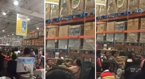 Caos en Costco Puebla: altercado entre cliente y custodios armados