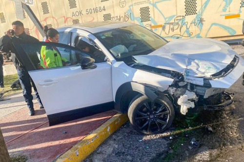 Una mujer lesionada, saldo de encontronazo con el tren en Huamantla