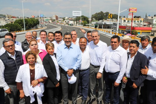 Gobernador entrega Paso Superior Vehicular y anuncia nuevo distribuidor vial