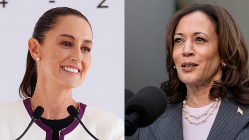 Claudia Sheinbaum celebra comentarios de Kamala Harris sobre la Conquista y la violencia colonial