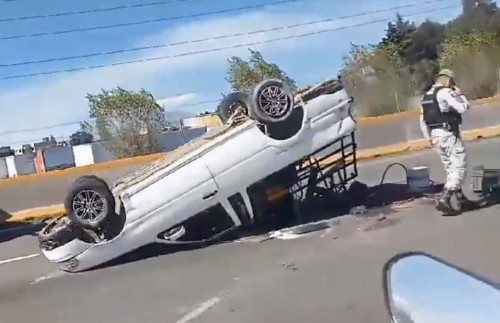 Accidente en la autopista México-Puebla provoca tráfico y cierre parcial