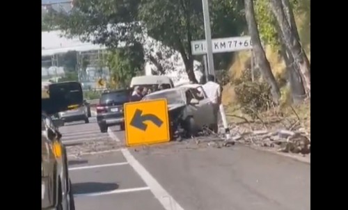 Accidente y obras en México-Cuernavaca provocan cierre parcial y retrasos