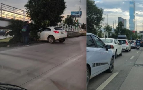 Accidente en Periférico Ecológico provoca caos vial hacia Valsequillo