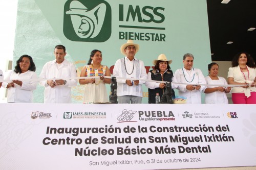 Inauguran en Puebla un nuevo Centro de Salud bajo el modelo IMSS Bienestar