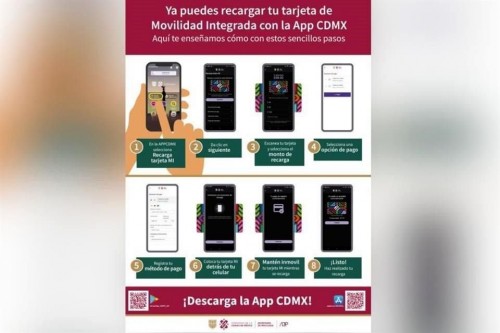 Recarga tu Tarjeta MI y accede a múltiples servicios con la App CDMX