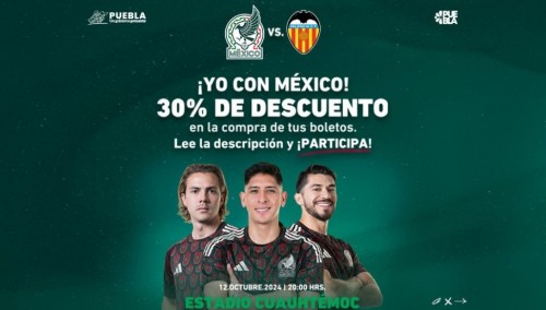 Descuentos y promociones para ver a México vs. Valencia en el Estadio Cuauhtémoc