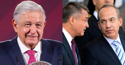 AMLO desafía a Felipe Calderón a responder sobre Genaro García Luna