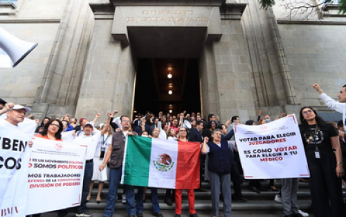 Trabajadores de la SCJN se suman a paro indefinido en rechazo a la reforma judicial de AMLO