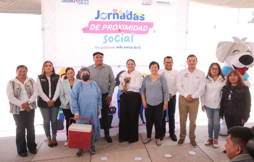 Lleva Lupita Cuautle servicios municipales a la colonia Emiliano Zapata
