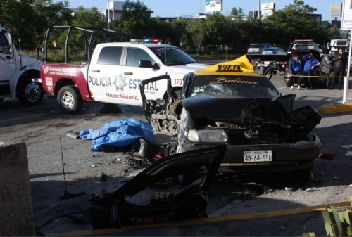 Accidente múltiple en Vía Atlixcáyotl