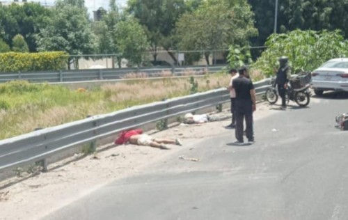 Balacera y huida en motocicleta