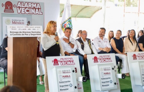 Gobierno de Puebla refuerza seguridad con Alarmas Vecinales en Caleras