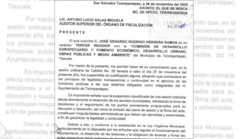 Crecen las tensiones en Tzompantepec por parálisis del cabildo y opacidad