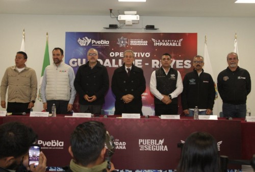 Puebla activa el Operativo Guadalupe–Reyes con énfasis en control urbano y alta afluencia