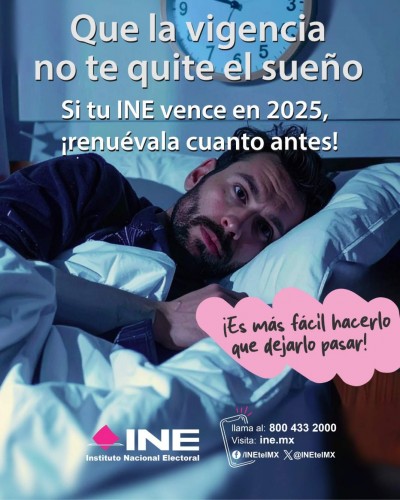 ¡Miles quedarán sin identificación! INE urge renovar credenciales 2025 ya