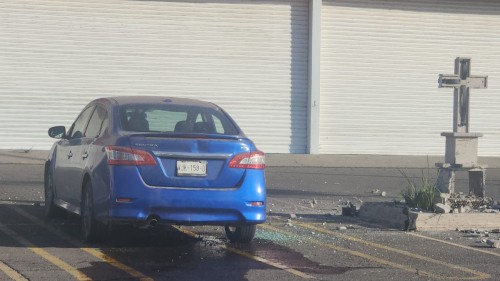 Explosión daña altar funerario de Edgar Guzmán en Culiacán