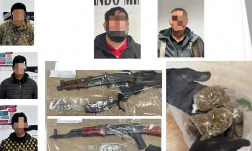 Arrestan a 5 y aseguran armas, drogas y vehículos en Sonora
