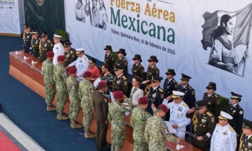 Claudia Sheinbaum celebra 110 años de la Fuerza Aérea Mexicana