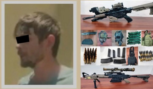 Capturan en Atlacomulco a extranjero armado con equipo táctico y armas