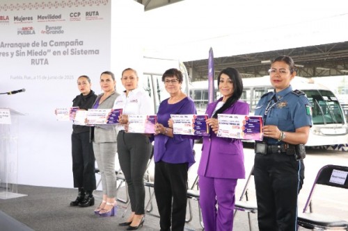 Gobierno de Puebla lanza campaña “Libres y Sin Miedo” en unidades de RUTA