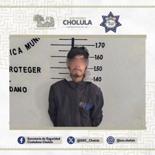 Detienen a presunto ladrón de bicicleta en el Barrio de Jesús, Cholula