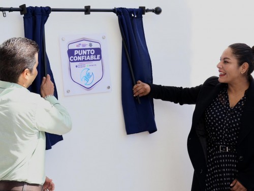 Guadalupe Cuautle reconoce a comercios por sumarse a la estrategia de seguridad “Punto Confiable”