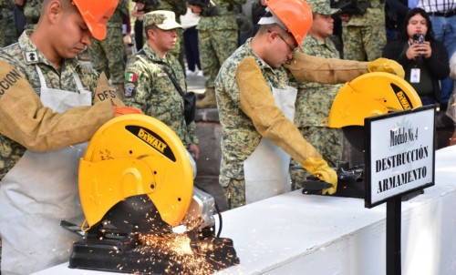 Avanza la campaña de desarme en Puebla