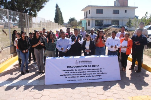 Con obras, gobierno de Coronango mejora la calidad de vida de la población