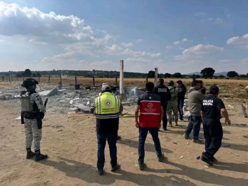 En Xaloztoc dos personas resultan lesionadas por explosión de polvorín 