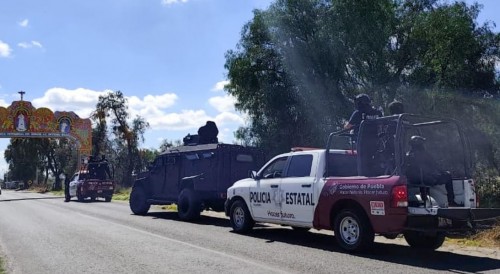 Refuerzan seguridad en San Salvador Huixcolotla