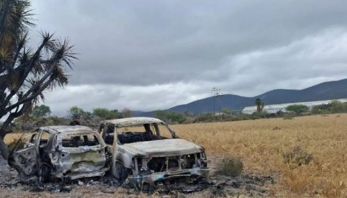 Camionetas calcinadas revelan nueva pista del crimen