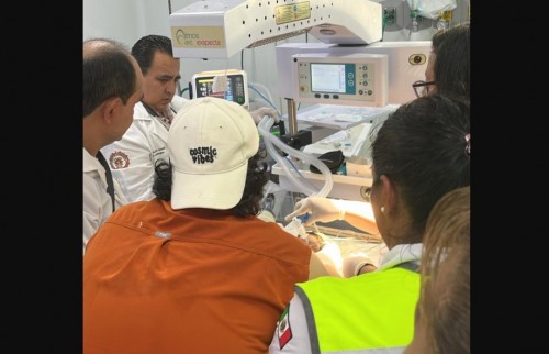 Traslado aéreo de mujer embarazada