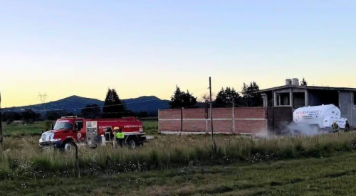 Fuga de gas en Xaloztoc moviliza a cuerpos de emergencia