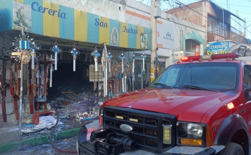 Explosión en local de pirotecnia