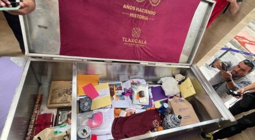 Tlaxcala sella una cápsula del tiempo para honrar 500 años de historia