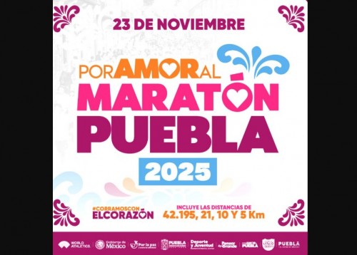 Abren inscripciones para el Maratón de Puebla 2025