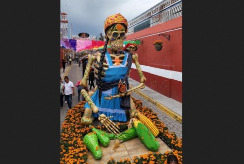 Atlixco celebra la fuerza femenina del campo en el Festival Valle de Catrinas