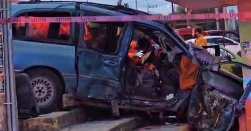 Fuerte accidente frente al Mercado Independencia