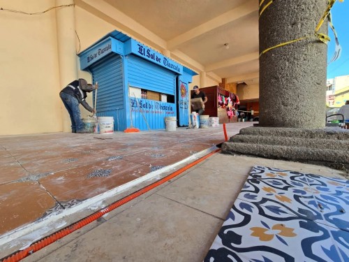 Avanza remodelación del Mercado Hidalgo en Chiautempan
