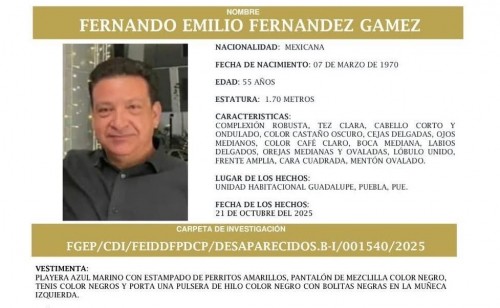 Desaparición del chofer de Didi en Puebla