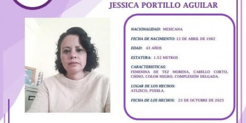 Activan Protocolo Alba por desaparición de mujer en Atlixco