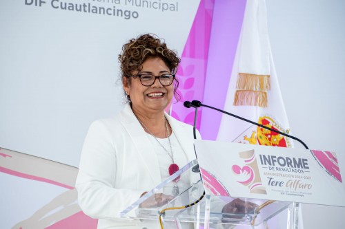 Tere Alfaro rinde Primer Informe de Resultados al frente del Sistema Municipal DIF