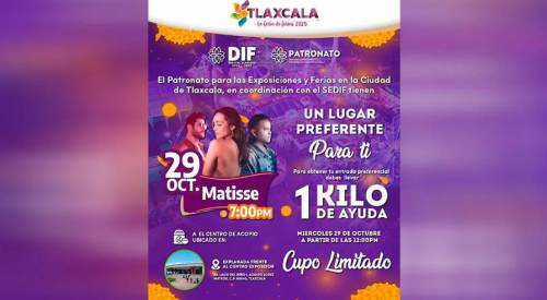 Matisse ilumina la Feria de Tlaxcala 2025 con su pop romántico y solidario