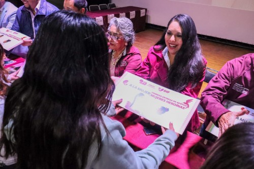 Realiza Tonantzin Fernández la segunda entrega del programa “Mujeres Heroínas”
