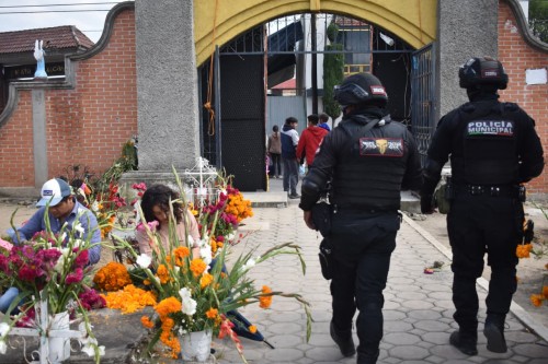 Saldo blanco en San Pedro Cholula durante las festividades del Día de Muertos