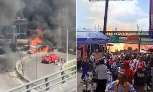 Incendio en el Puente de la Concordia