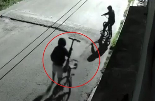 Robo de scooter en Totimehuacán