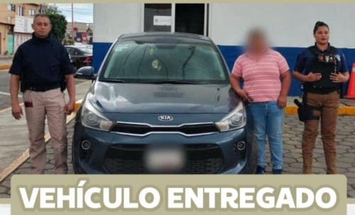 Robo de vehículo en San Andrés Calpan