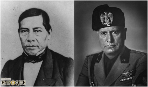 La relación entre Benito Juárez y Mussolini