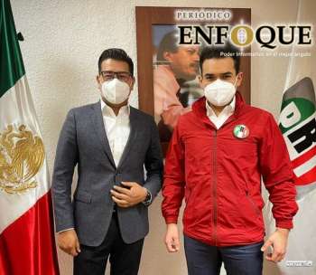 El dirigente del PRI en Puebla mantuvo una reunión con el Diputado Federal Pablo Angulo.  